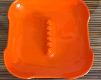 Vintage MCM orange ashtray