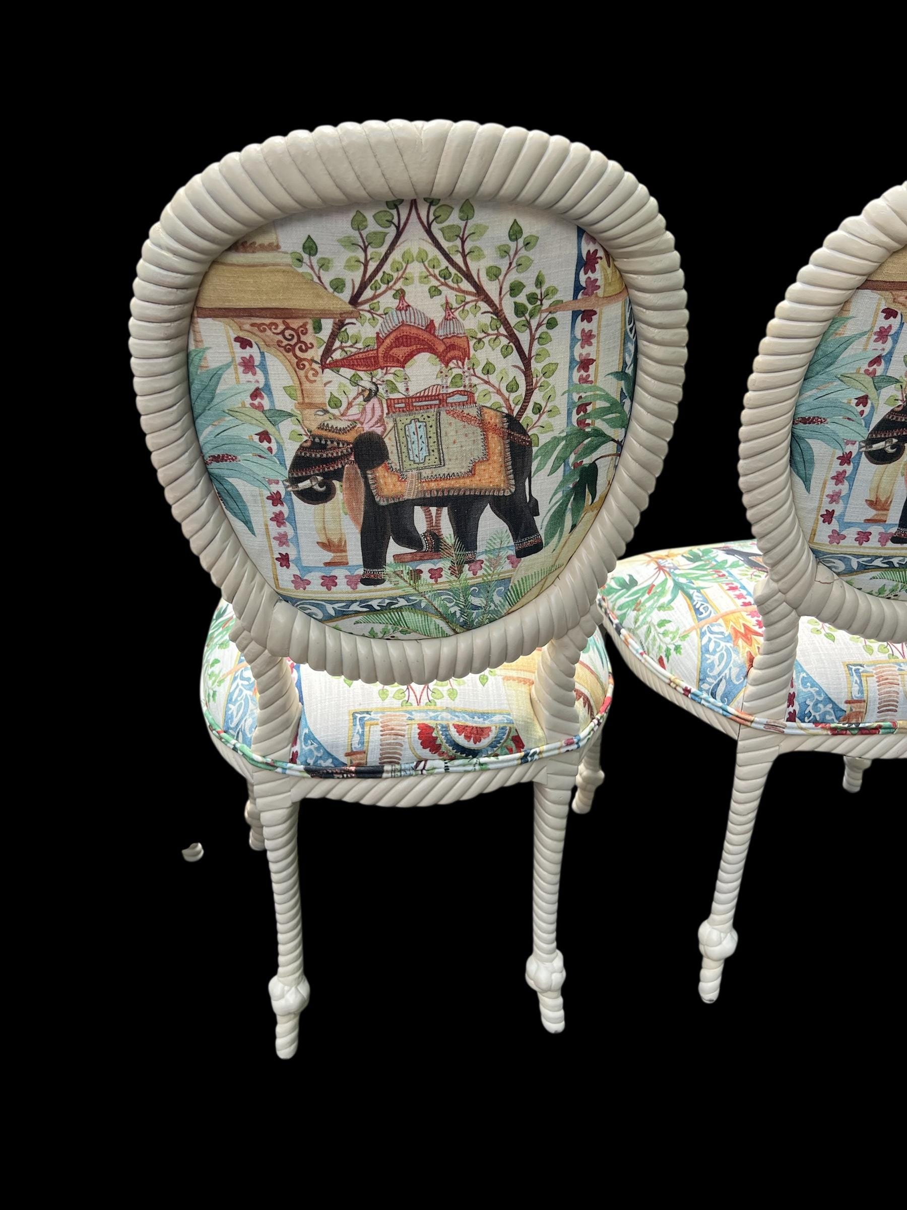 Four - Twisted Rope - Nautical Rope - Knot Chairs - Etsy