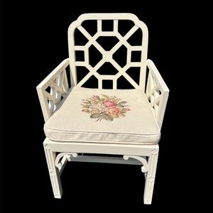 Stunning vintage chippendale arm chair with beautiful fretwork