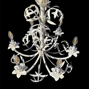 Beautiful vintage faux bamboo chandelier