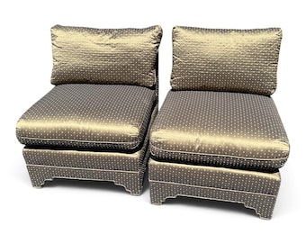 Vintage Post modern Slipper chairs