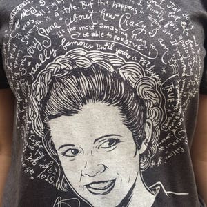 St. Carrie Fisher Artist Saint T-shirt - Etsy