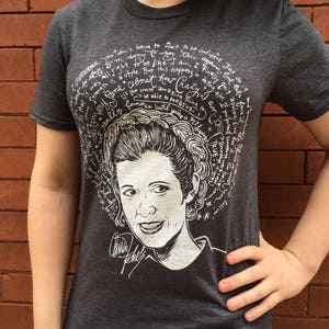 St. Carrie Fisher Artist Saint T-shirt - Etsy