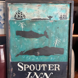 Primitive, Colonial, Early American Tavern Sign