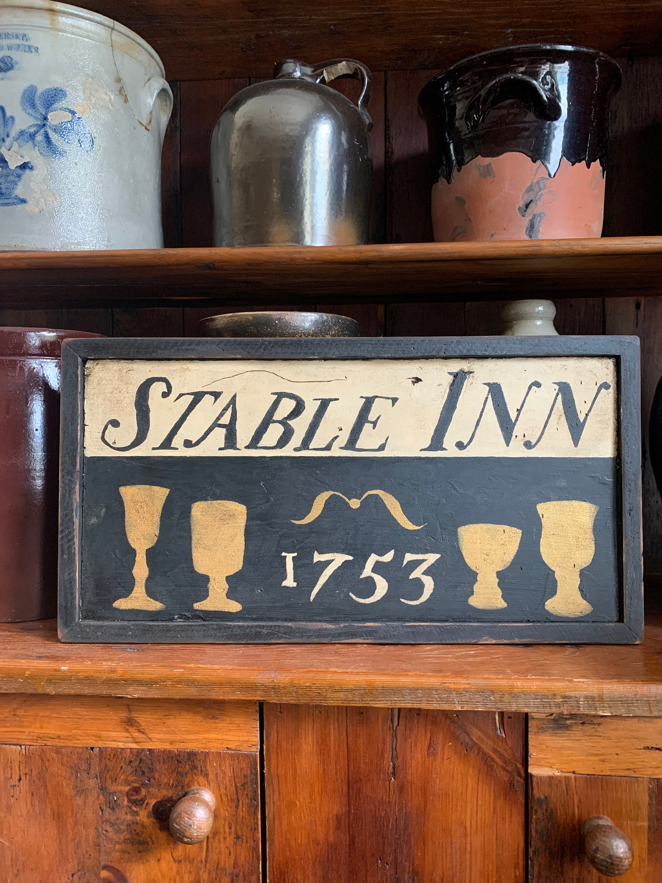 Colonial Sign Primitive, Colonial, Early American Tavern Sign - Etsy