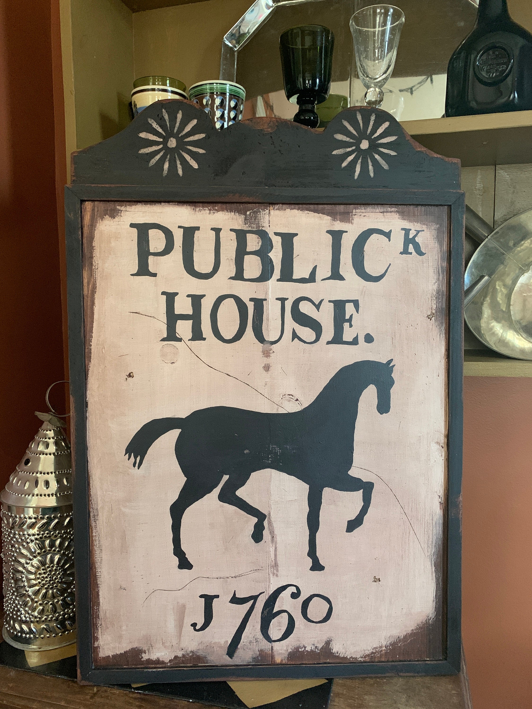 Colonial Sign Primitive, Colonial, Early American, Wooden Tavern Sign - Etsy