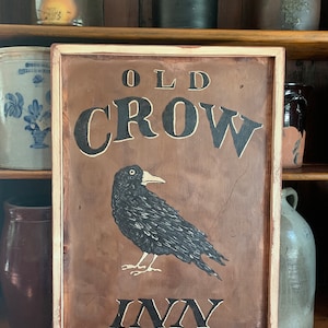 Primitive, Colonial, Early American Tavern Sign