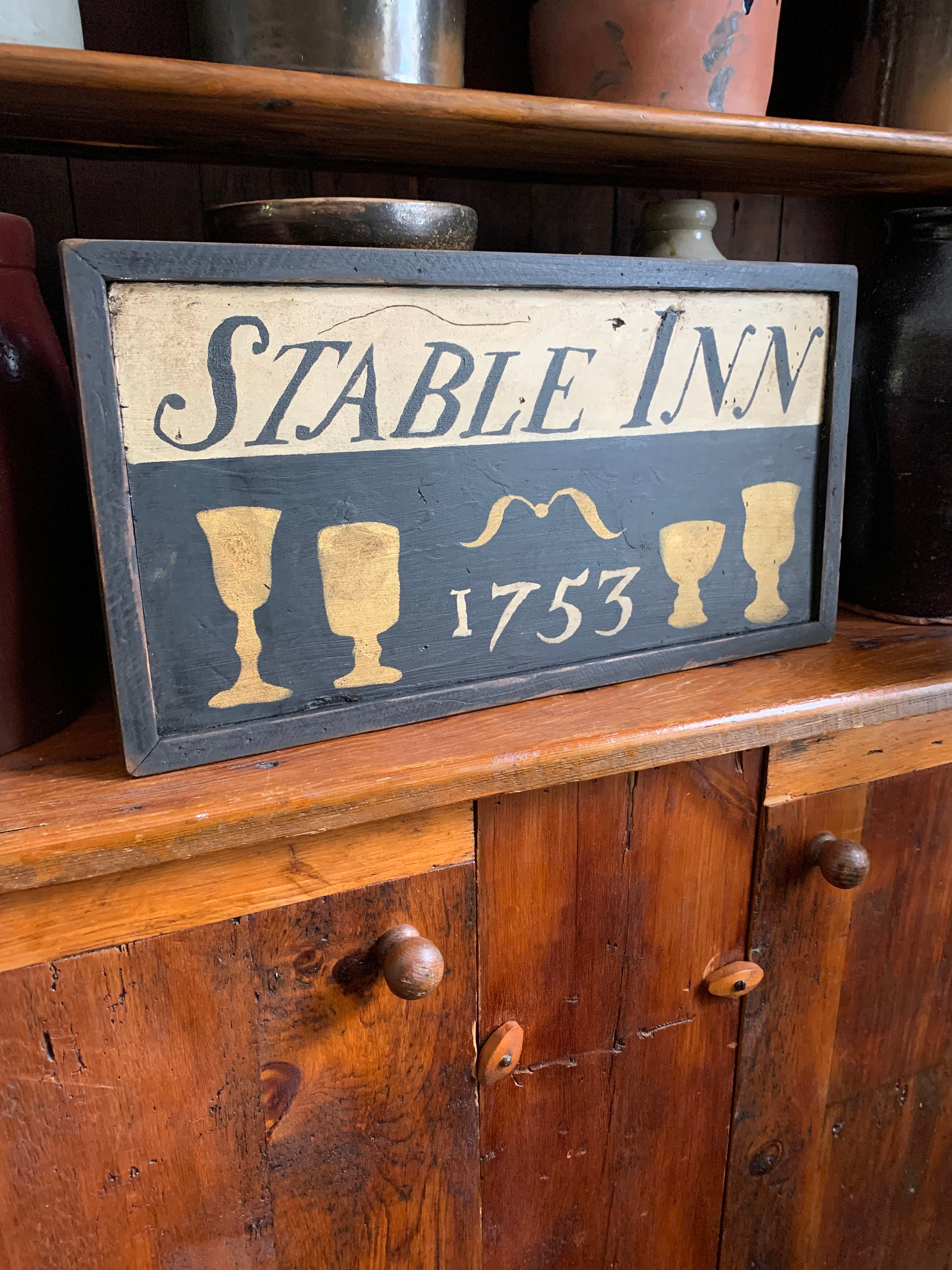Colonial Sign Primitive, Colonial, Early American Tavern Sign - Etsy