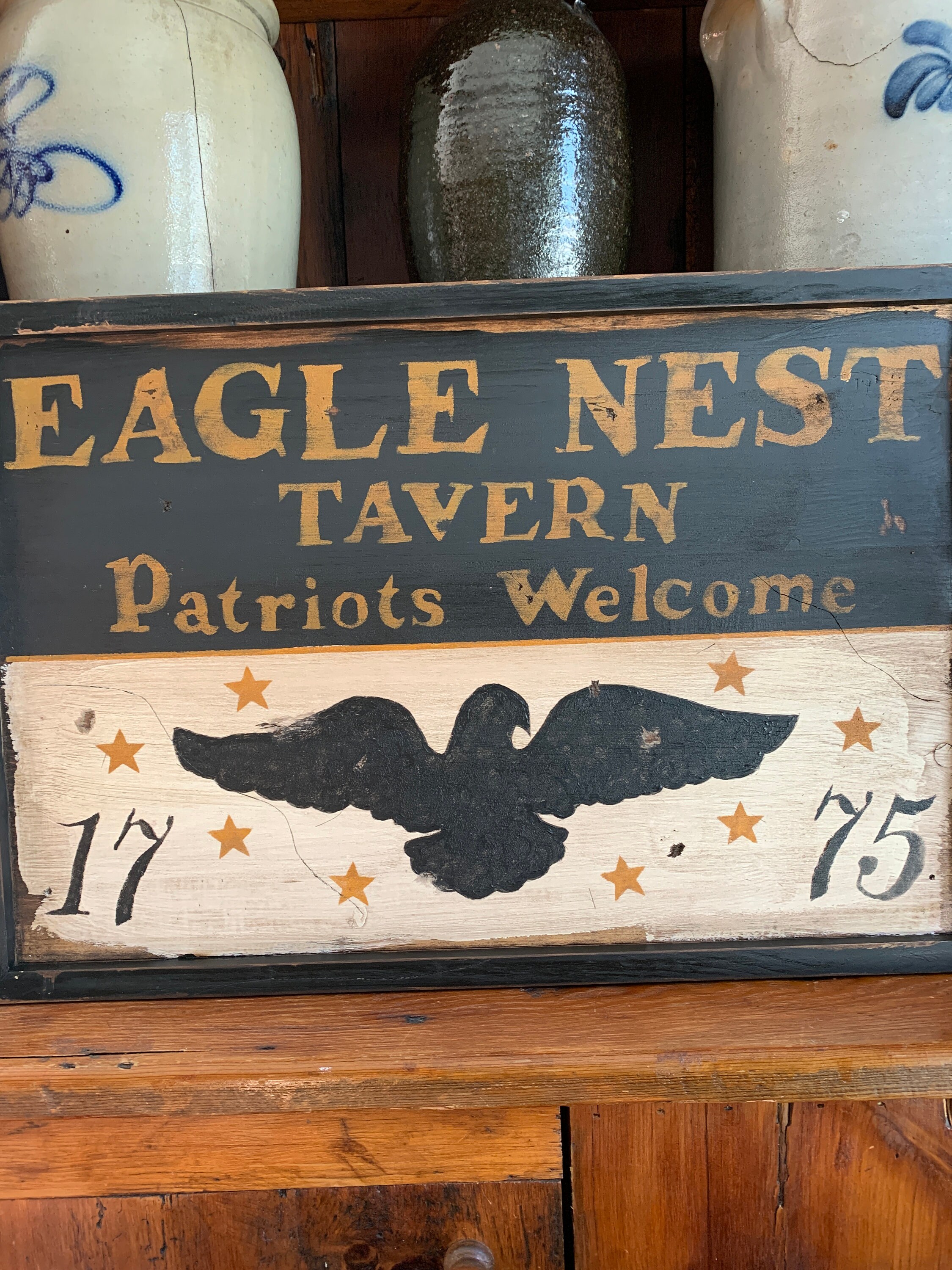 Colonial Sign Primitive, Colonial, Early American Tavern Sign - Etsy