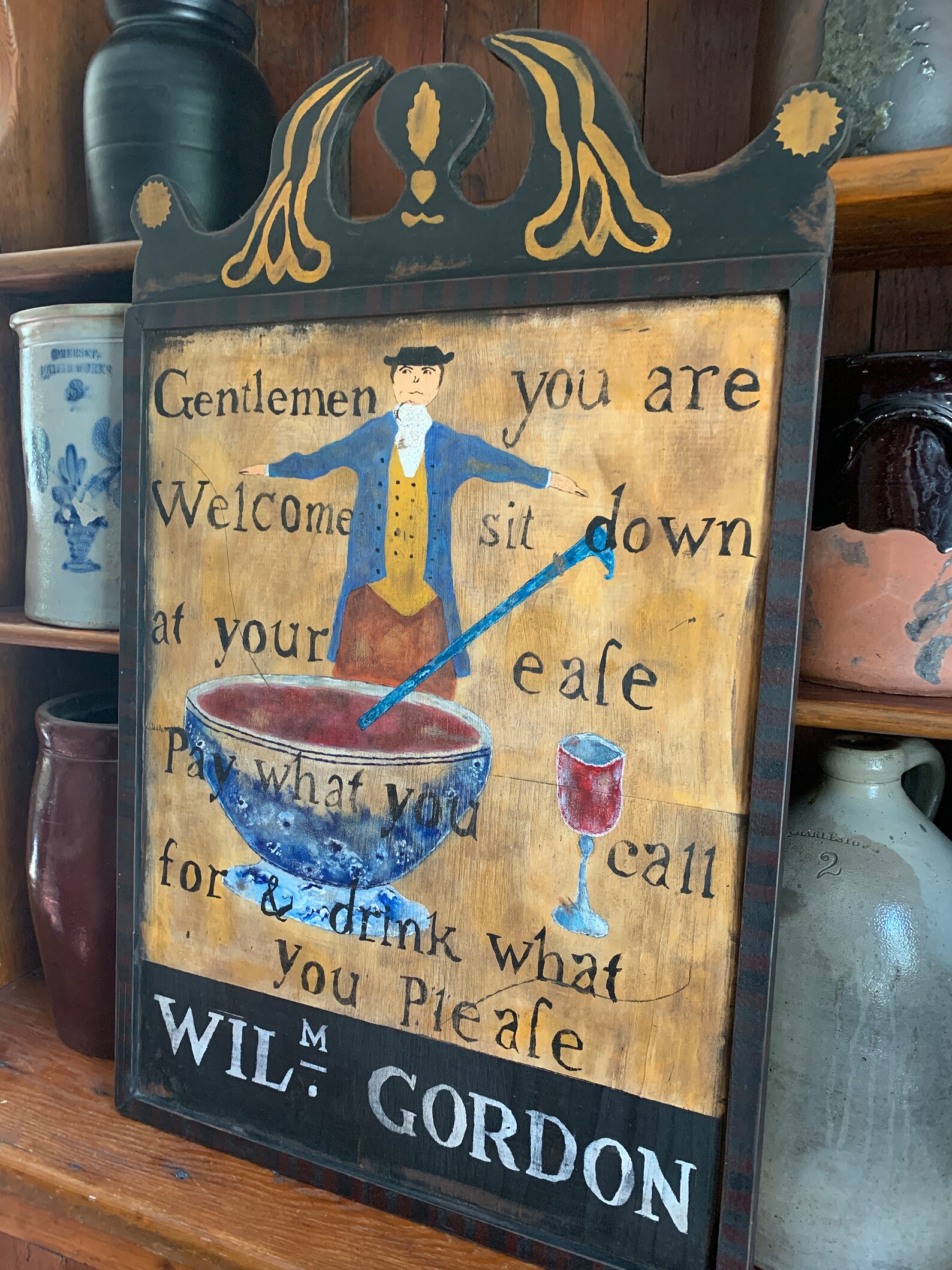 Colonial Sign Primitive, Colonial, Early American Tavern Sign - Etsy