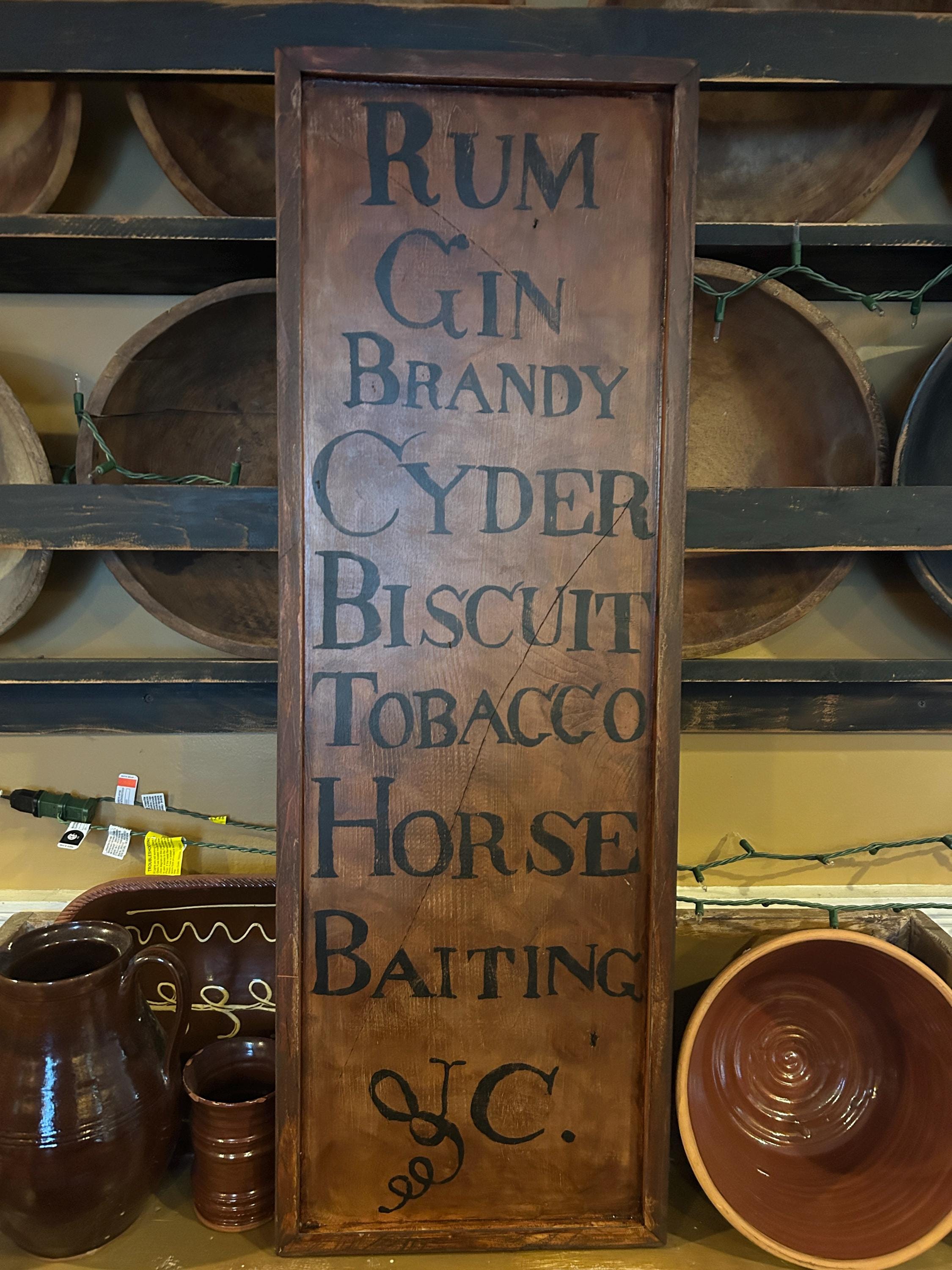 Colonial Sign Primitive, Colonial, Early American Tavern Sign - Etsy