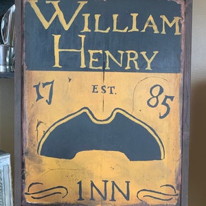 Primitive, Colonial, Early American, Wooden Tavern Sign MADE TO ORDER
