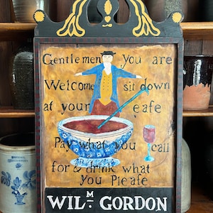 Primitive, Colonial, Early American Tavern Sign