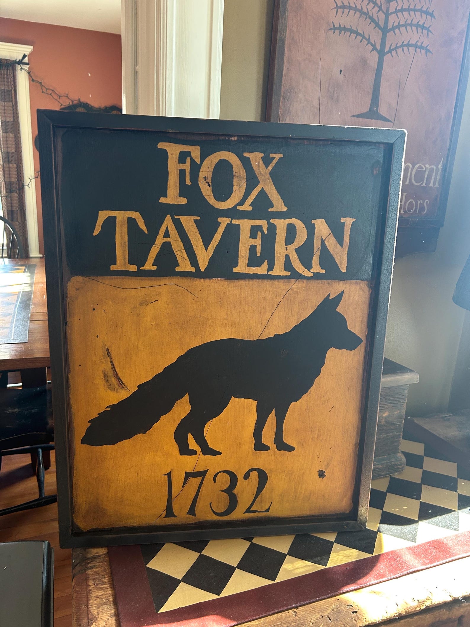 Colonial Sign Primitive, Colonial, Early American Tavern Sign - Etsy