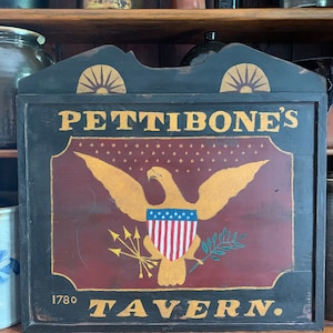 Primitive, Colonial, Early American Tavern Sign