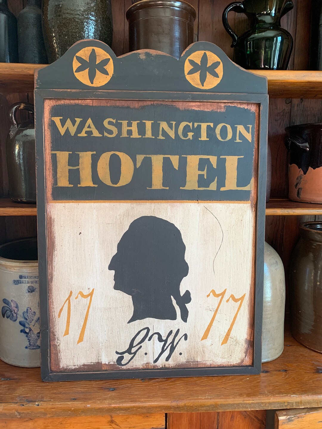 Colonial Sign Primitive, Colonial, Early American Wooden Tavern Sign - Etsy