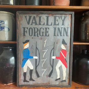 Primitive, Colonial, Early American Tavern sign