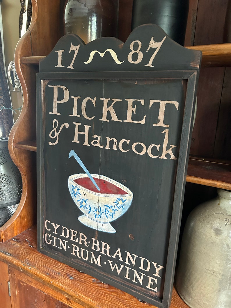 Colonial Sign Primitive, Colonial, Wooden Tavern Sign - Etsy