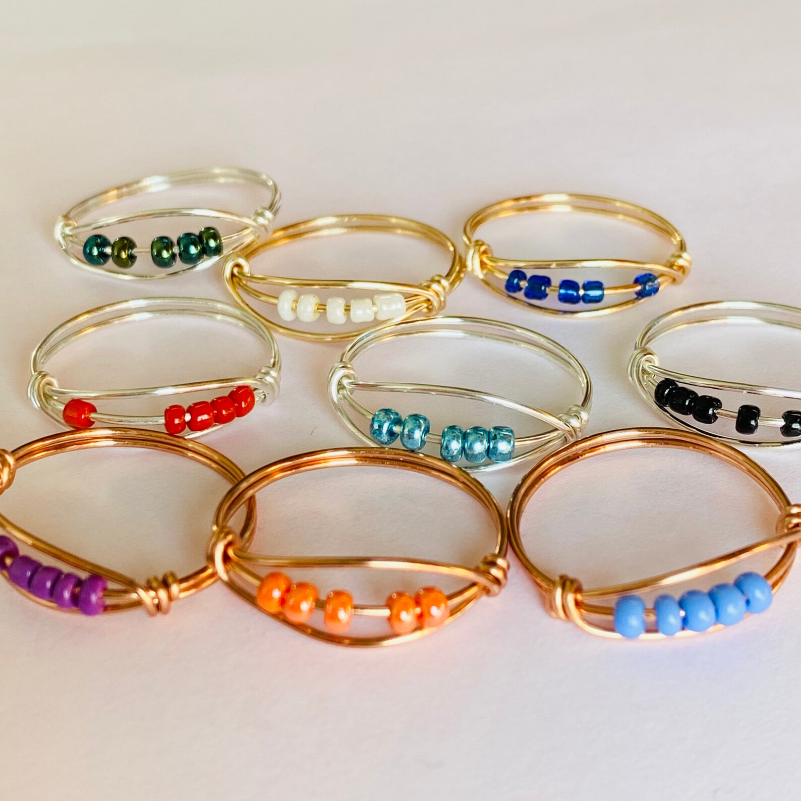 Custom Fidget Spinner Ring / Fidget Jewelry for Her / Fidget Ring for ...