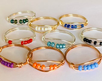 Custom Fidget Spinner Ring / Fidget Jewelry for her / Fidget Ring for kids
