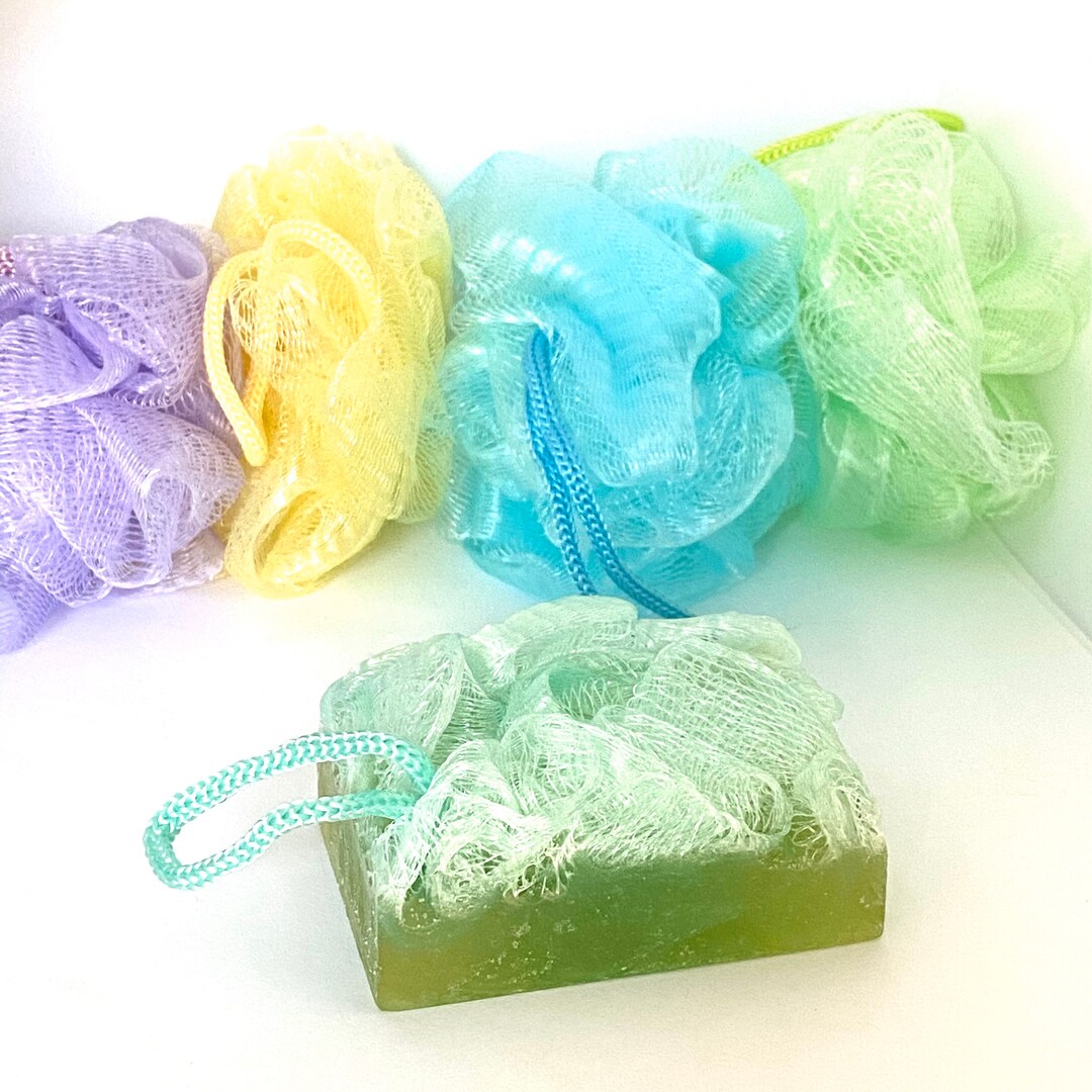 Loofah Soap Bars on a Rope / Loofah Soap / Soap on a Rope / Dye Free ...