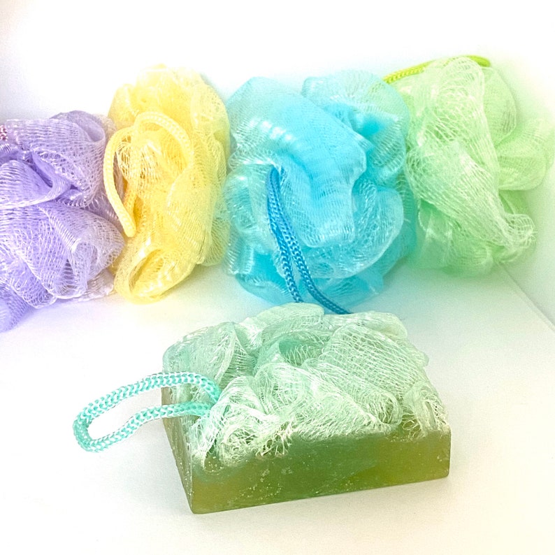 Loofah Soap Bars on a Rope / Loofah Soap / Soap on a Rope / Etsy