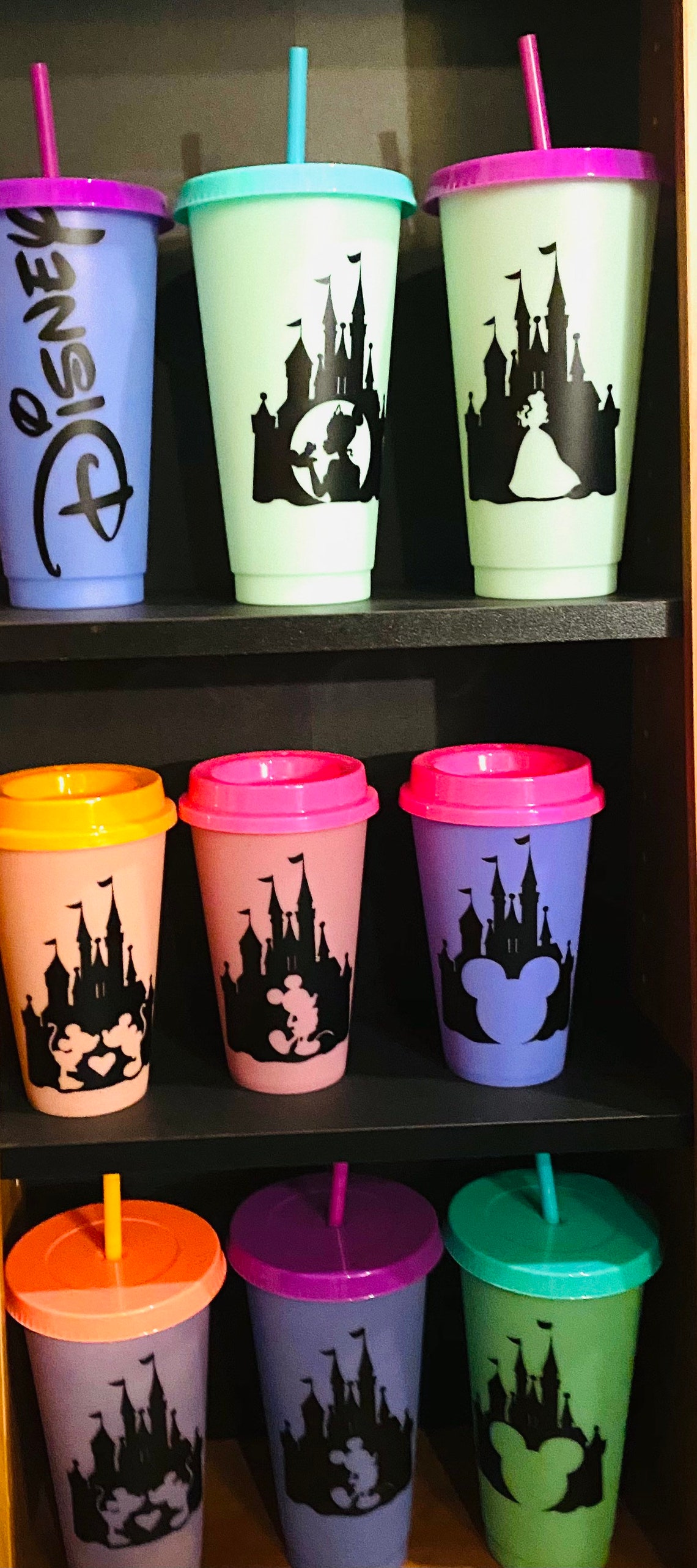 Color Changing Disney Cups / Disney Cups Color Changing/ Etsy