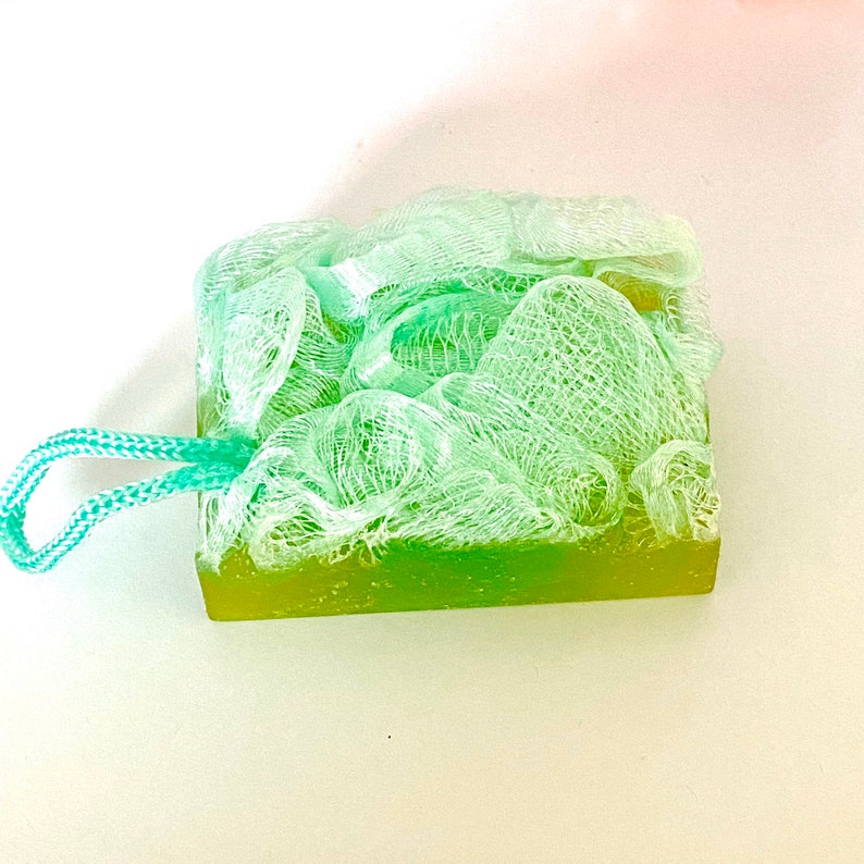 Loofah Soap Bars on a Rope / Loofah Soap / Soap on a Rope / Dye Free ...