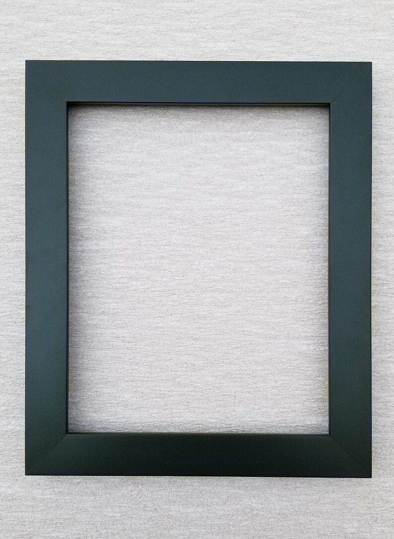 12x16 Wide Satin Black Picture Frame Solid Wood 1 Etsy