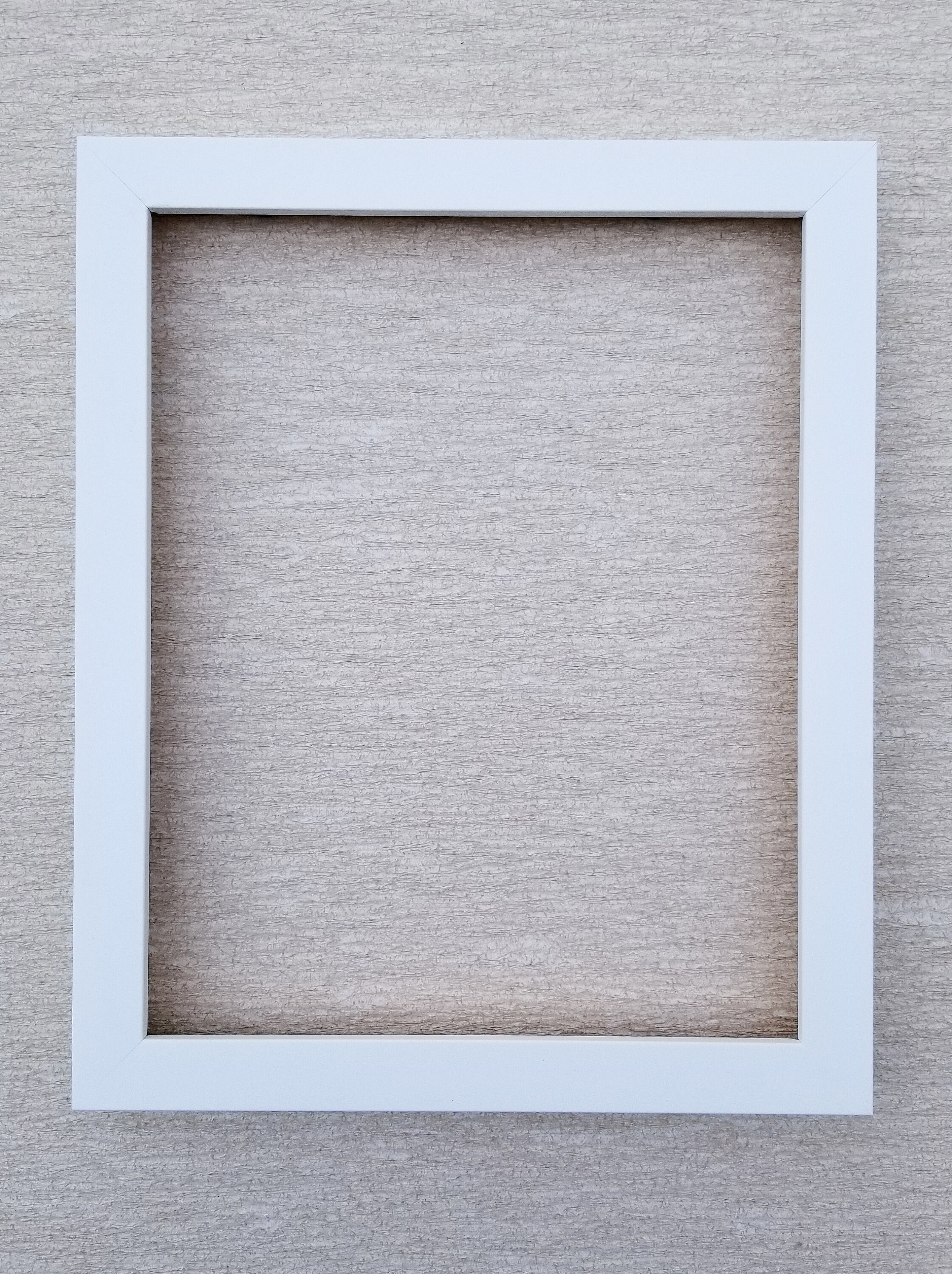 16x20 Thin Satin White Picture Frame Solid Wood 3/4 Etsy