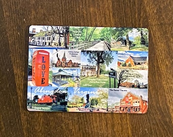 Magnet Historic Small Town Abingdon Virginia Photography Home Decor Office Decor Refrigerator Magnet