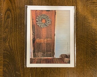 Note Card Greeting Card Rustic Door Country Photography Stationery