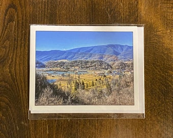 Note Card Greeting Card Saltville Virginia Overlook Small Town Photography Stationery