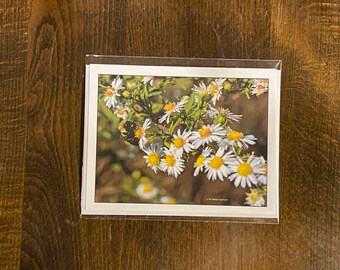 Note Card Bee Flowers Photography Stationery