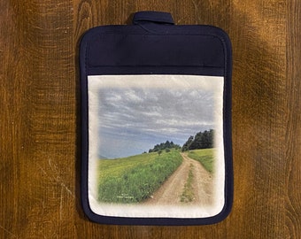 Pot Holder Kitchen Whitetop Virginia Mountain Photography Gift