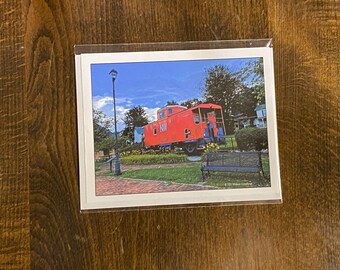 Note Card Caboose Abingdon Virginia Photography Stationery