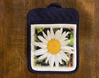 Pot Holder Kitchen Flower Daisy Photography Gift