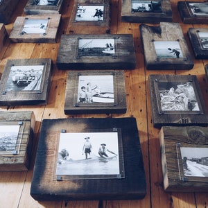 Bespoke handmade photo frames made from unique pieces reclaimed wood , driftwood and Sea Defences one of a kind handcrafted natural image 9