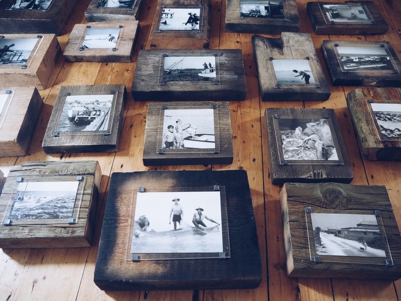 Bespoke handmade photo frames made from unique pieces reclaimed wood , driftwood and Sea Defences one of a kind handcrafted natural image 9