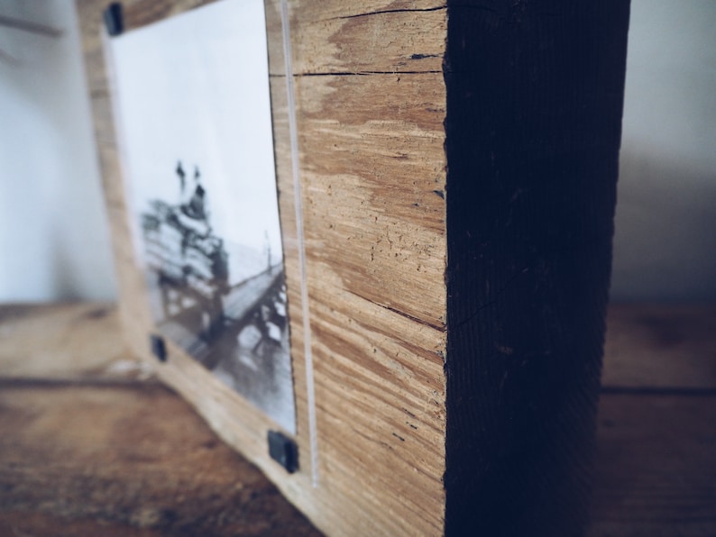 Bespoke handmade photo frames made from unique pieces reclaimed wood , driftwood and Sea Defences one of a kind handcrafted natural image 3