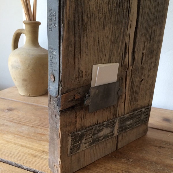 Note holder - Industrial style - to hold a secret message birthday - anniversary - love - Added as an extra element to a photo block