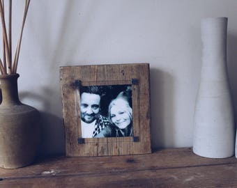 Reclaimed Wood Photo Frame - Rustic Picture Frame, Handmade