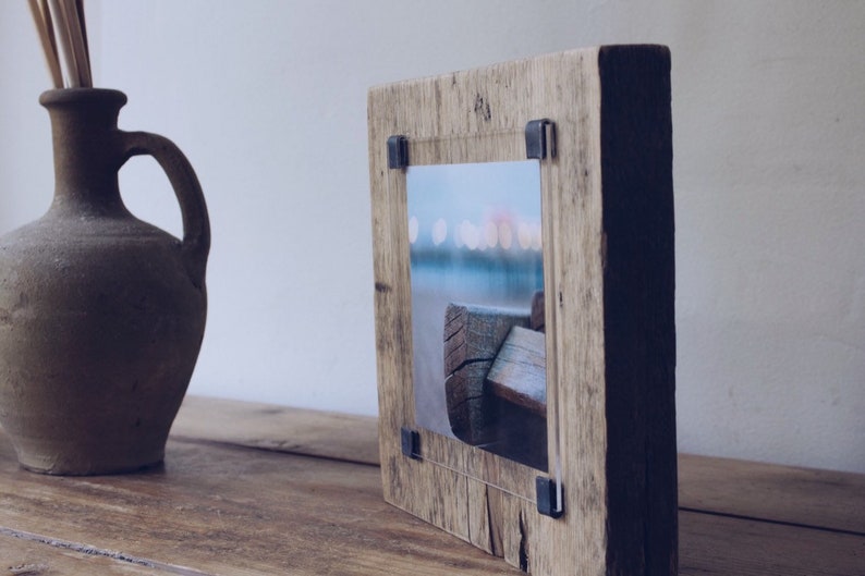 Handmade Photo Frame Reclaimed Wood Frame Rustic Photo Frame One of a