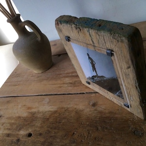 Surfer - Geschenk für Surfer - Surfkunst - Reclaimed Holz Fotorahmen - Treibholz - Surf foto - handgefertigter Fotorahmen - Unikat