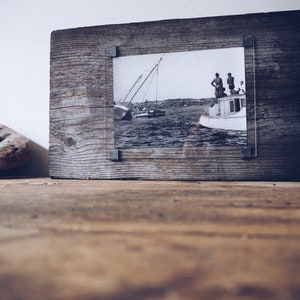 Bespoke handmade photo frames - made from unique pieces reclaimed wood , driftwood and Sea Defences - one of a kind - handcrafted - one off