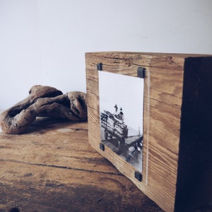 Bespoke handmade photo frames made from unique pieces reclaimed wood , driftwood and Sea Defences one of a kind handcrafted natural image 5