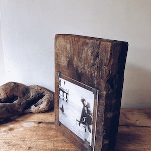 Bespoke handmade photo frames - made from unique pieces  reclaimed wood , driftwood and Sea Defences - one of a kind - handcrafted - one off