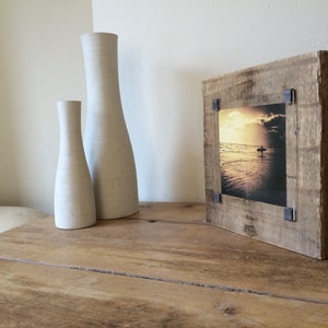 Gifts for surfers Surf photo surf art surfing decor handmade photo frame beach vibes one off reclaimed wood image 4