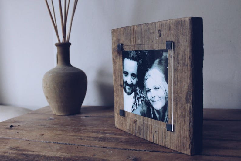 custom made wood photo frames unique picture frames distressed wood one off reclaimed wood one of a kind handmade image 4