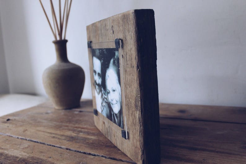 custom made wood photo frames unique picture frames distressed wood one off reclaimed wood one of a kind handmade image 3